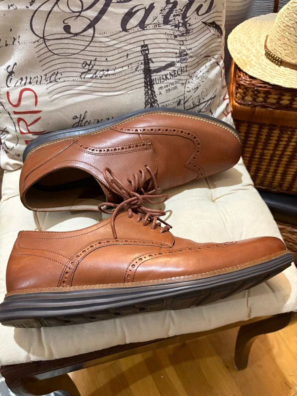 Men's Cole Haan Wingtip Oxfords - Classic Lace-Up Dress Shoes
